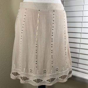 Alga skirt tan gold sequin